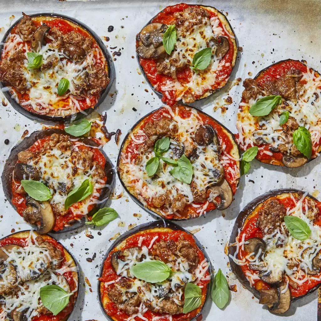 how to make cheesy eggplant pizza at home