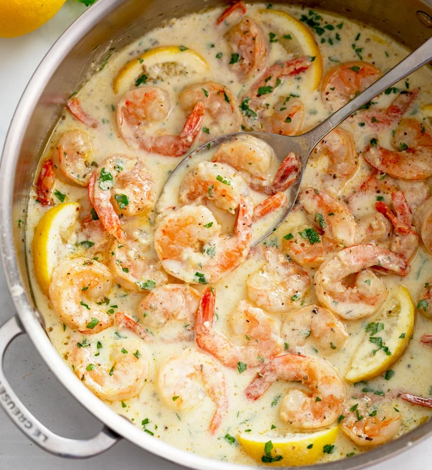 how to cook creamy and cheesy shrimp recipe